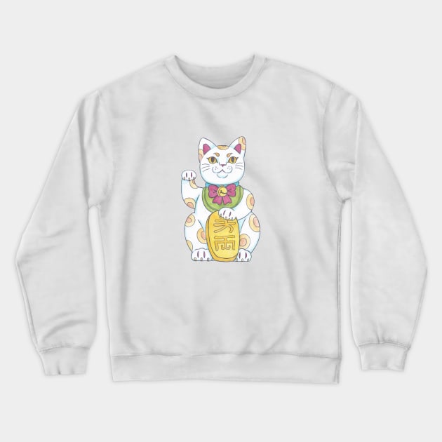 Maneki Neko Crewneck Sweatshirt by pantera